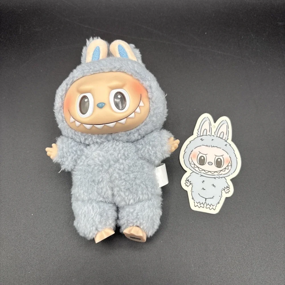 POP MART Labubu The Monsters Exciting Macaron Plush Pendant Sea Salt Coconut